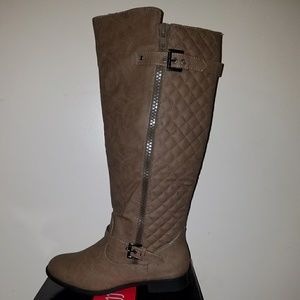 Tall Boots in Taupe